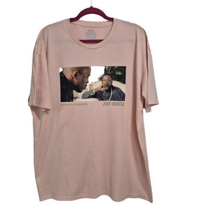 Men's Just Hustle T-shirt 2X Pink